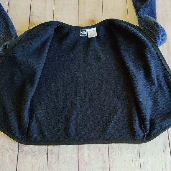 The North Face fleece cropped zip jacket sz M - Picture 9 of 12